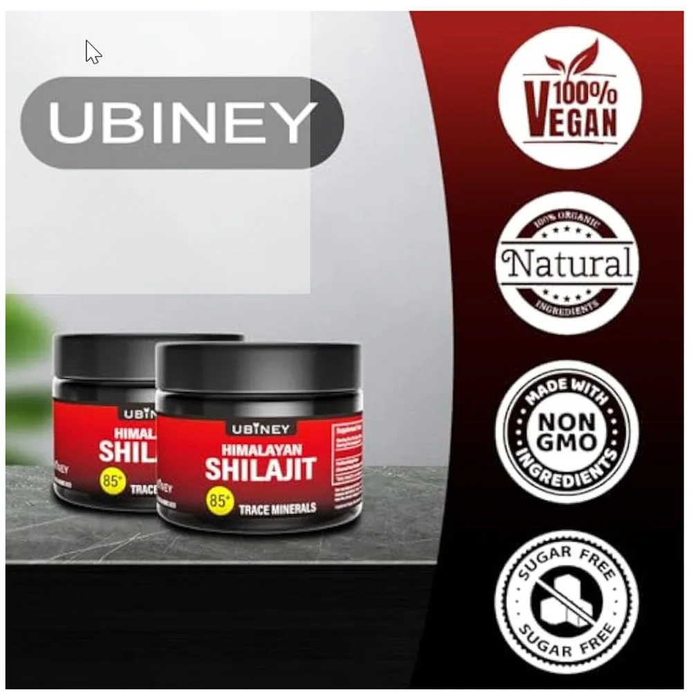 4 Pack | Himalayan Shilajit Resin | 500mg | Organic Trace Minerals | Pure 50g